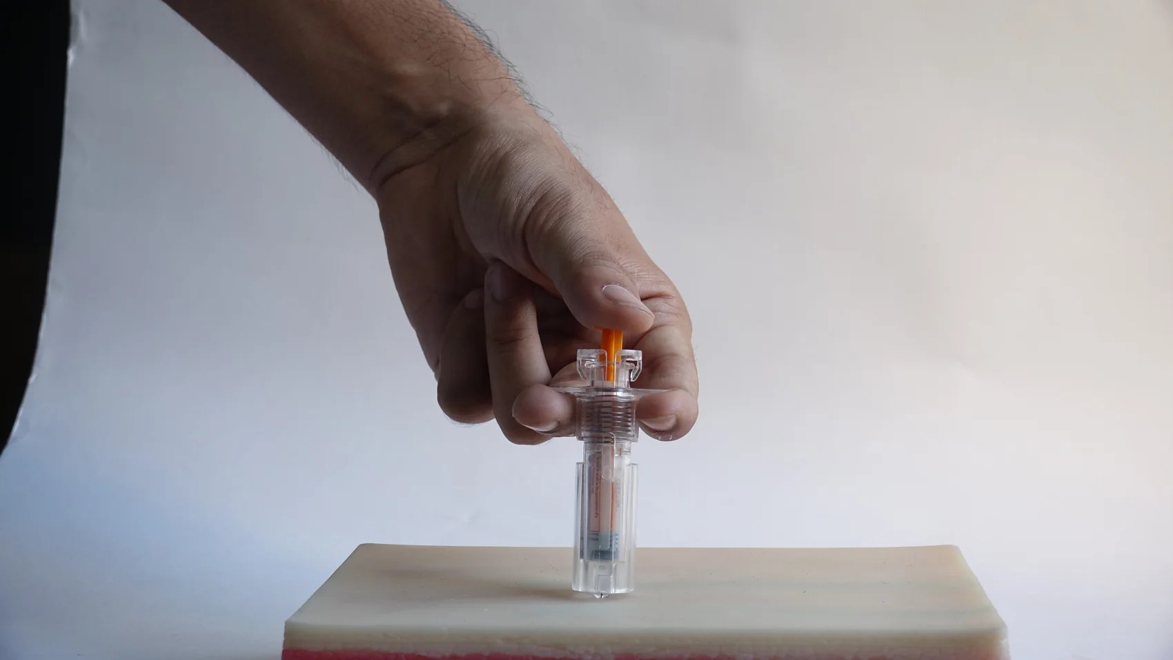 Working 3D printed prototype using transparent resin.